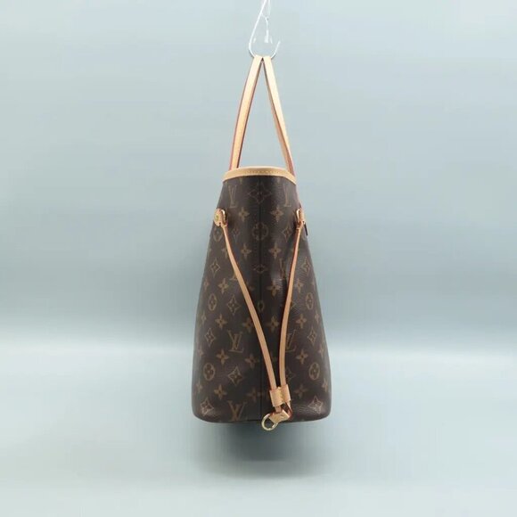 100% Authentic Louis Vuitton Neverfull MM Brown W/P Monogram Canvas Shoulder Bag - Picture 4 of 12